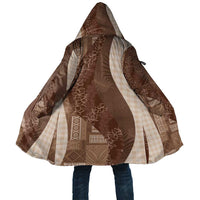 Polynesian Tribal Pattern Patchwork Picturesque Cloak Mocha LT7 Unisex Mocha - Polynesian Pride