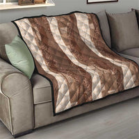 Polynesian Tribal Pattern Patchwork Picturesque Quilt Mocha LT7 - Polynesian Pride