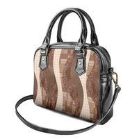 Polynesian Tribal Pattern Patchwork Picturesque Shoulder Handbag Mocha LT7 - Polynesian Pride