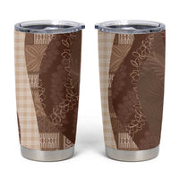 Polynesian Tribal Pattern Patchwork Picturesque Tumbler Cup Mocha LT7 Mocha - Polynesian Pride