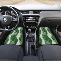 Polynesian Tribal Pattern Patchwork Picturesque Car Mats Sage Green LT7 Set 2pcs - Front Sage Green - Polynesian Pride