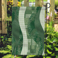 Polynesian Tribal Pattern Patchwork Picturesque Garden Flag Sage Green LT7 Garden Flag Sage Green - Polynesian Pride