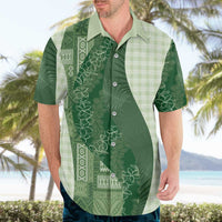 Polynesian Tribal Pattern Patchwork Picturesque Hawaiian Shirt Sage Green LT7 - Polynesian Pride