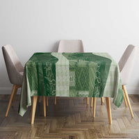 Polynesian Tribal Pattern Patchwork Picturesque Tablecloth Sage Green LT7 - Polynesian Pride