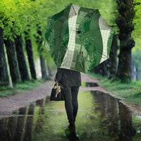 Polynesian Tribal Pattern Patchwork Picturesque Umbrella Sage Green LT7 - Polynesian Pride