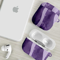 Polynesian Tribal Pattern Patchwork Picturesque AirPods Case Deep Violet LT7 - Polynesian Pride