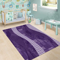 Polynesian Tribal Pattern Patchwork Picturesque Area Rug Deep Violet LT7 - Polynesian Pride