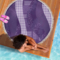 Polynesian Tribal Pattern Patchwork Picturesque Beach Blanket Deep Violet LT7 - Polynesian Pride