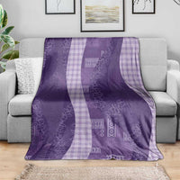 Polynesian Tribal Pattern Patchwork Picturesque Blanket Deep Violet LT7 - Polynesian Pride