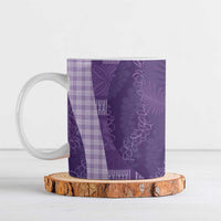Polynesian Tribal Pattern Patchwork Picturesque Ceramic Mug Deep Violet LT7 Violet - Polynesian Pride