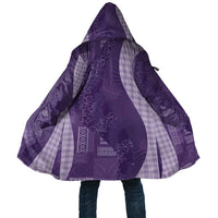 Polynesian Tribal Pattern Patchwork Picturesque Cloak Deep Violet LT7 Unisex Violet - Polynesian Pride