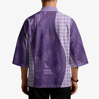 Polynesian Tribal Pattern Patchwork Picturesque Kimono Deep Violet LT7 - Polynesian Pride