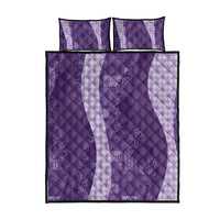 Polynesian Tribal Pattern Patchwork Picturesque Quilt Bed Set Deep Violet LT7 - Polynesian Pride