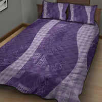 Polynesian Tribal Pattern Patchwork Picturesque Quilt Bed Set Deep Violet LT7 - Polynesian Pride