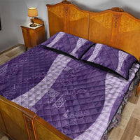 Polynesian Tribal Pattern Patchwork Picturesque Quilt Bed Set Deep Violet LT7 - Polynesian Pride