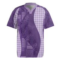 Polynesian Tribal Pattern Patchwork Picturesque Rugby Jersey Deep Violet LT7 Violet - Polynesian Pride