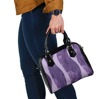Polynesian Tribal Pattern Patchwork Picturesque Shoulder Handbag Deep Violet LT7 - Polynesian Pride