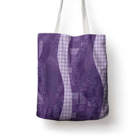 Polynesian Tribal Pattern Patchwork Picturesque Tote Bag Deep Violet LT7 - Polynesian Pride