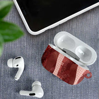Polynesian Tribal Pattern Patchwork Picturesque AirPods Case Crimson LT7 - Polynesian Pride