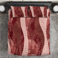Polynesian Tribal Pattern Patchwork Picturesque Bedding Set Crimson LT7 Crimson - Polynesian Pride