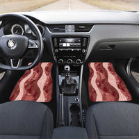 Polynesian Tribal Pattern Patchwork Picturesque Car Mats Crimson LT7 Set 2pcs - Front Crimson - Polynesian Pride