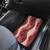 Polynesian Tribal Pattern Patchwork Picturesque Car Mats Crimson LT7 - Polynesian Pride