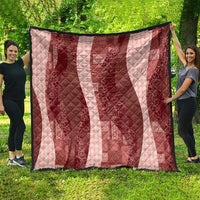 Polynesian Tribal Pattern Patchwork Picturesque Quilt Crimson LT7 - Polynesian Pride