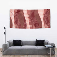 Polynesian Tribal Pattern Patchwork Picturesque Tapestry Crimson LT7 - Polynesian Pride