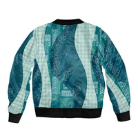 Polynesian Tribal Pattern Patchwork Picturesque Bomber Jacket Oceanic LT7 - Polynesian Pride