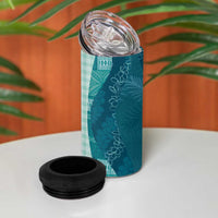Polynesian Tribal Pattern Patchwork Picturesque 4 in 1 Can Cooler Tumbler Oceanic LT7 - Polynesian Pride