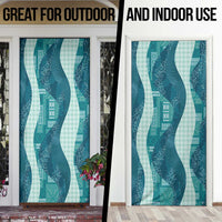 Polynesian Tribal Pattern Patchwork Picturesque Door Cover Oceanic LT7 - Polynesian Pride