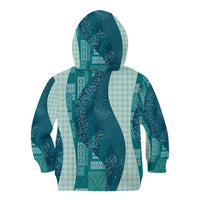 Polynesian Tribal Pattern Patchwork Picturesque Kid Hoodie Oceanic LT7 - Polynesian Pride