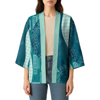 Polynesian Tribal Pattern Patchwork Picturesque Kimono Oceanic LT7 - Polynesian Pride