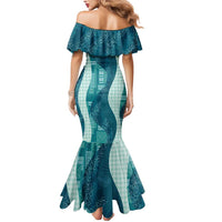 Polynesian Tribal Pattern Patchwork Picturesque Mermaid Dress Oceanic LT7 - Polynesian Pride