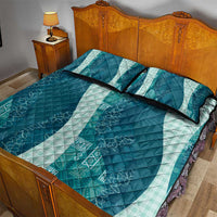 Polynesian Tribal Pattern Patchwork Picturesque Quilt Bed Set Oceanic