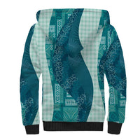 Polynesian Tribal Pattern Patchwork Picturesque Sherpa Hoodie Oceanic LT7 - Polynesian Pride