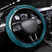 Polynesian Tribal Pattern Patchwork Picturesque Steering Wheel Cover Oceanic LT7 Universal Fit Blue - Polynesian Pride