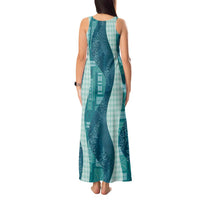 Polynesian Tribal Pattern Patchwork Picturesque Tank Maxi Dress Oceanic LT7 - Polynesian Pride