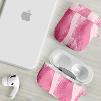 Polynesian Tribal Pattern Patchwork Picturesque AirPods Case Rose Pink LT7 - Polynesian Pride
