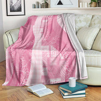 Polynesian Tribal Pattern Patchwork Picturesque Blanket Rose Pink LT7 Rose Pink - Polynesian Pride