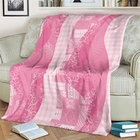 Polynesian Tribal Pattern Patchwork Picturesque Blanket Rose Pink LT7 - Polynesian Pride