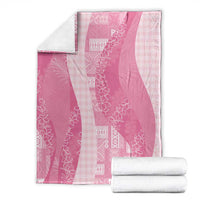 Polynesian Tribal Pattern Patchwork Picturesque Blanket Rose Pink LT7 - Polynesian Pride