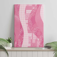 Polynesian Tribal Pattern Patchwork Picturesque Canvas Wall Art Rose Pink LT7 - Polynesian Pride