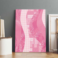 Polynesian Tribal Pattern Patchwork Picturesque Canvas Wall Art Rose Pink LT7 - Polynesian Pride
