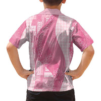 Polynesian Tribal Pattern Patchwork Picturesque Hawaiian Shirt Rose Pink LT7 - Polynesian Pride
