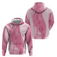 Polynesian Tribal Pattern Patchwork Picturesque Hoodie Rose Pink LT7 - Polynesian Pride
