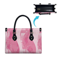 Polynesian Tribal Pattern Patchwork Picturesque Leather Bag Rose Pink LT7 - Polynesian Pride