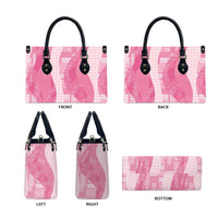 Polynesian Tribal Pattern Patchwork Picturesque Leather Bag Rose Pink LT7 - Polynesian Pride
