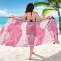 Polynesian Tribal Pattern Patchwork Picturesque Sarong Rose Pink LT7 - Polynesian Pride