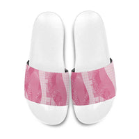 Polynesian Tribal Pattern Patchwork Picturesque Slide Sandals Rose Pink LT7 Rose Pink - Polynesian Pride